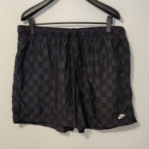 Nike Dark Checkered Athletic Shorts
